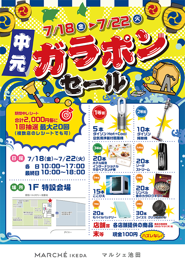 夏のガラポン抽選会
